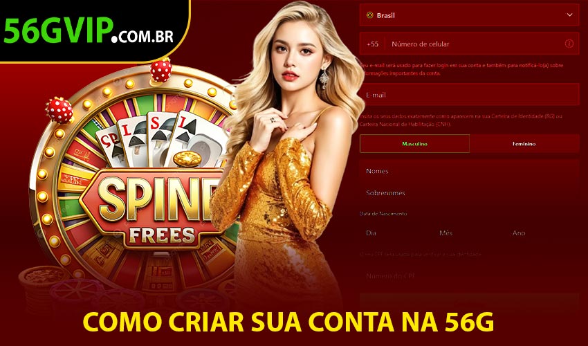 Como Criar Sua Conta na 56G: Passo a Passo